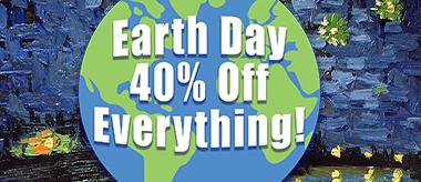 Earth Day Sale: Save 40% Off Everything!