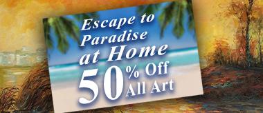 Escape with Art Sale! Save 50% Off All Art!