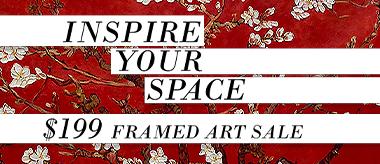 Inspire Your Space with $199 Framed Art Masterpieces Flash Deal!