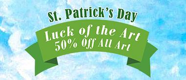 Luck of the Art: Save 50% Off All Art!