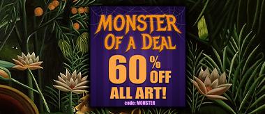 A Monster of a Deal Halloween Sale: Save 60% Off All Art!