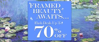 Framed Beauty Awaits: Up to 70% Off Framed Oil Paintings Flash Deals!