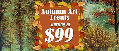 Autumn Art Treats: Stunning Framed Art for Starting at $99!