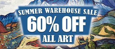 What a Warehouse Sale! Save 60% Off All Art!