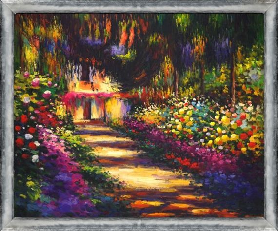 Pathway in Monet's Garden at Giverny - Claude Monet