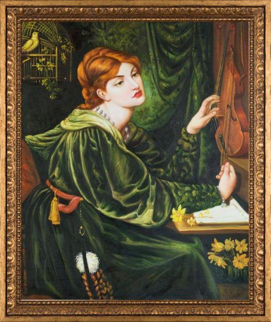 Dante Rossetti, Veronica Veronese - Hand Painted Oil Painting on Canvas