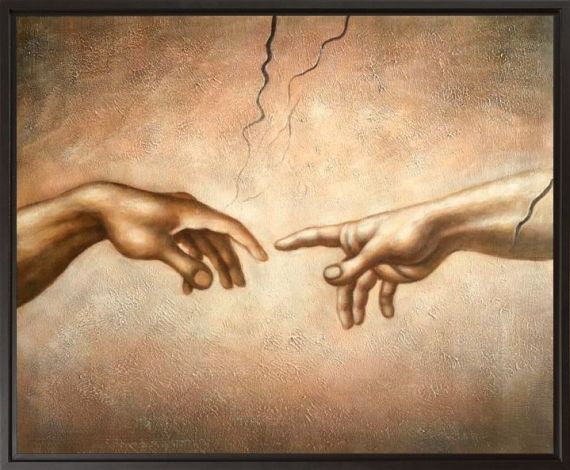 Wall Art: Michelangelo - Creation of Adam - Painting Reproduction