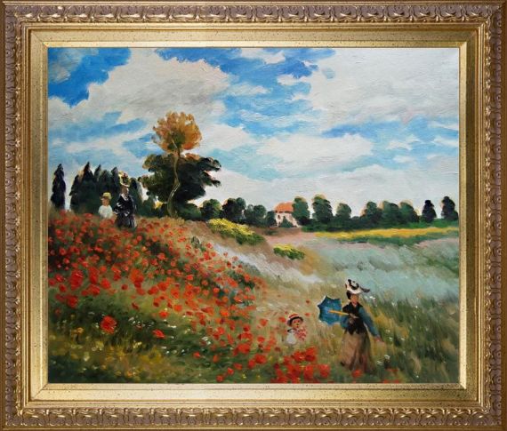 Poppy Field in Argenteuil - Claude Monet