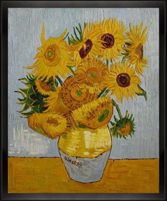 Sunflowers - Vincent Van Gogh - Oil Reproduction