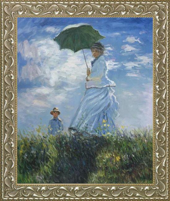 Od Ilu Lat Jest Rodzina Monet Monet, Madame Monet and her Son - Oil Painting on Canvas