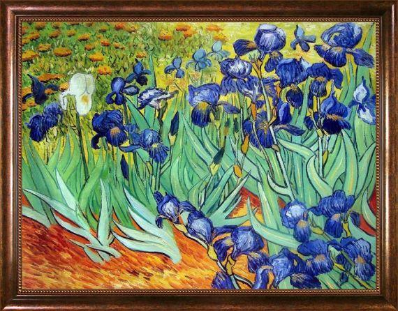 Van Gogh - Irises - 48x36 Oil Painting Reproduction