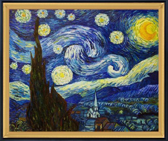 Van Gogh Starry Night Reproduction Painting - overstockArt