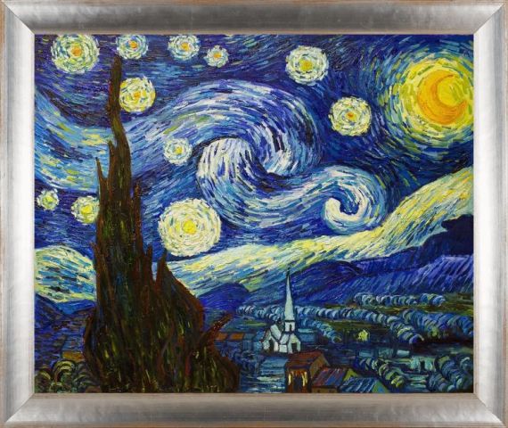 Van Gogh Starry Night Reproduction Painting - overstockArt