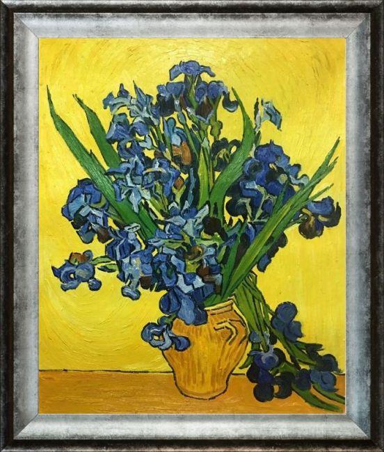 Irises in a Vase Reproduction - Reproduction Oil Paintings
