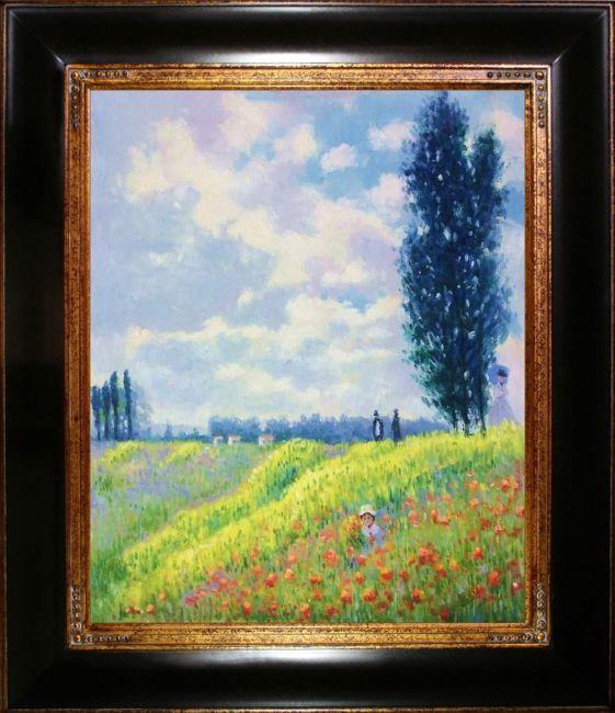 Claude Monet, Walk in the Meadows at Argenteuil - Hand Painted Oil ...