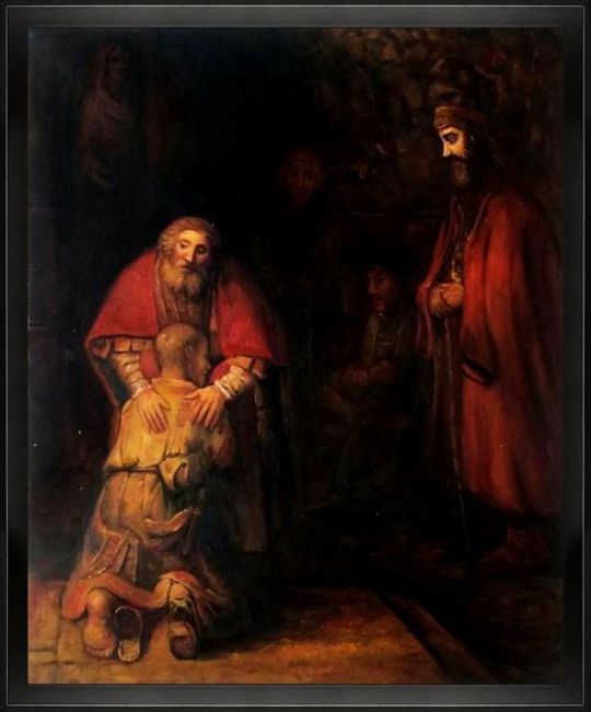 Rembrandt, Return of the Prodigal Son - Hand Painted Oil Painting on Canvas