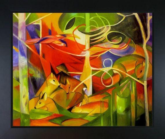 Deer in the Forest - Franz Marc - Painting Reproduction