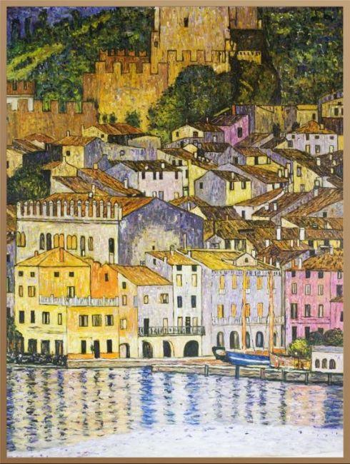 Malcesine on Lake Garda by Gustav Klimt - Reproduction