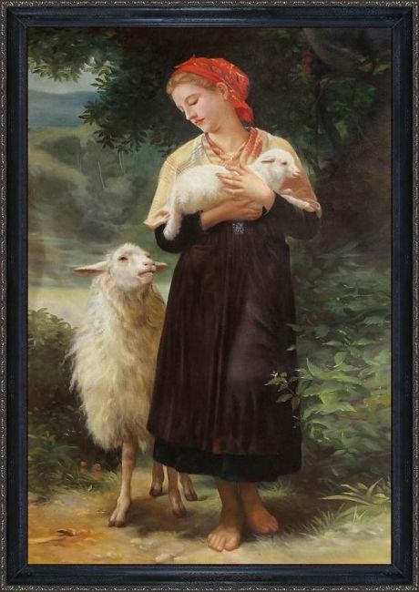 Bouguereau - The Shepherdess - Oil Painting Reproduction