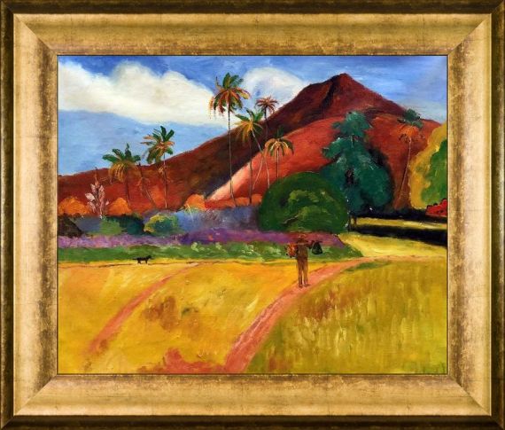 Gauguin - Tahitian Mountains, 1893 - Reproduction Oil Paintings