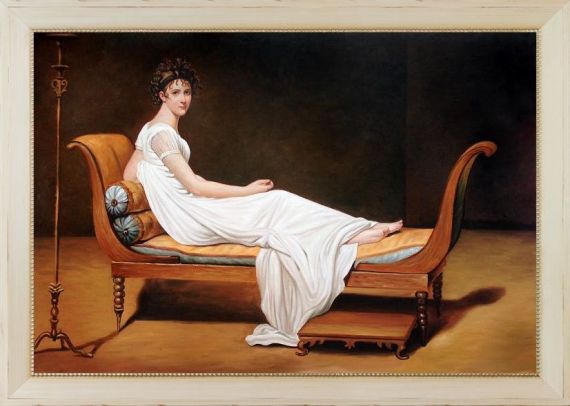 Jacques-louis David - Portrait Of Madame Recamier - Oil Painting 