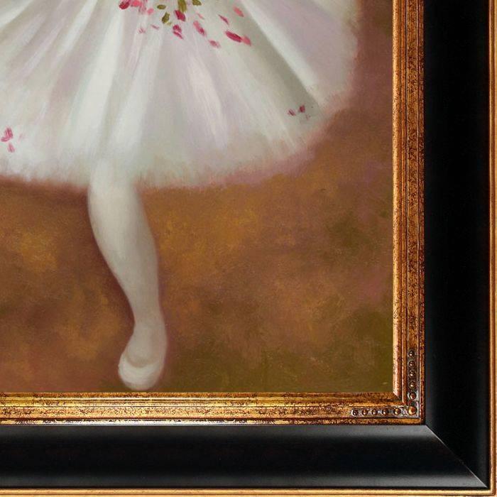 Star Dancer On Stage Pre Framed Edgar Degas Opulent Frame 24x36 