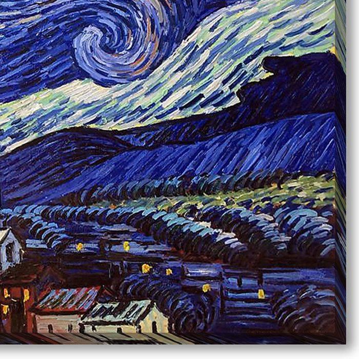 AJOURTEK for iPhone XR, Art Designed Flip Wallet Style Cover Case Vincent  Van Gogh Painting Full Body Protection AD004 (#24888 Starry Night Over The