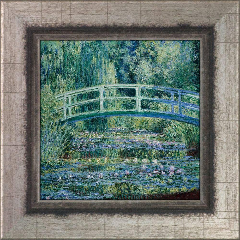 Water Lilies and Japanese Bridge Pre-Framed Miniature