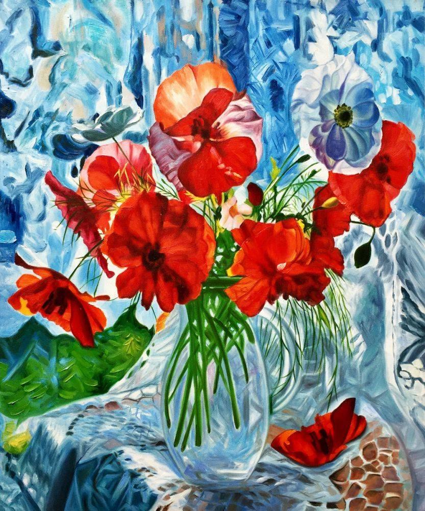 Still Life with Poppies Reproduction