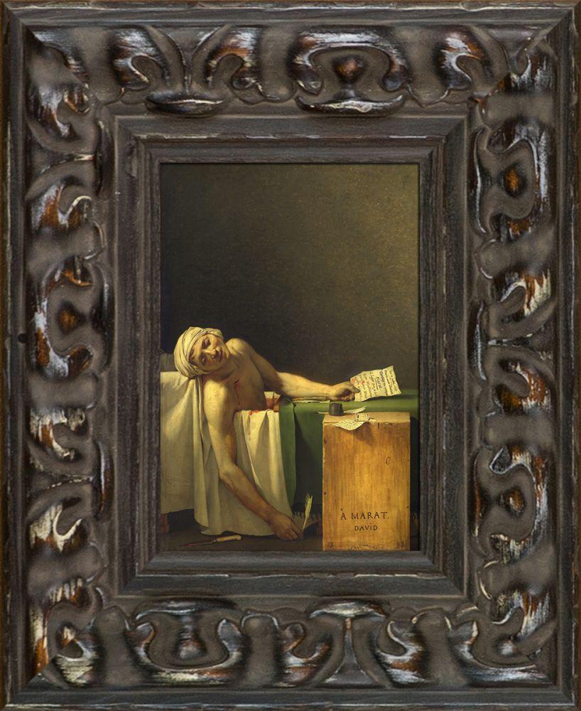 The Death of Marat Pre-Framed Miniature