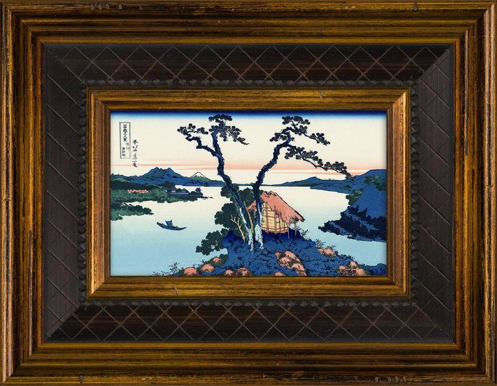 Lake Suwa in the Shinano Province Pre-Framed Miniature