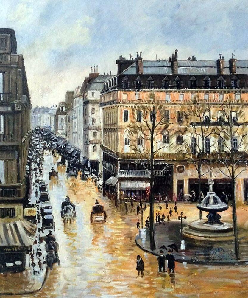 Rue Saint Honore Afternoon Camille Pissarro Painting