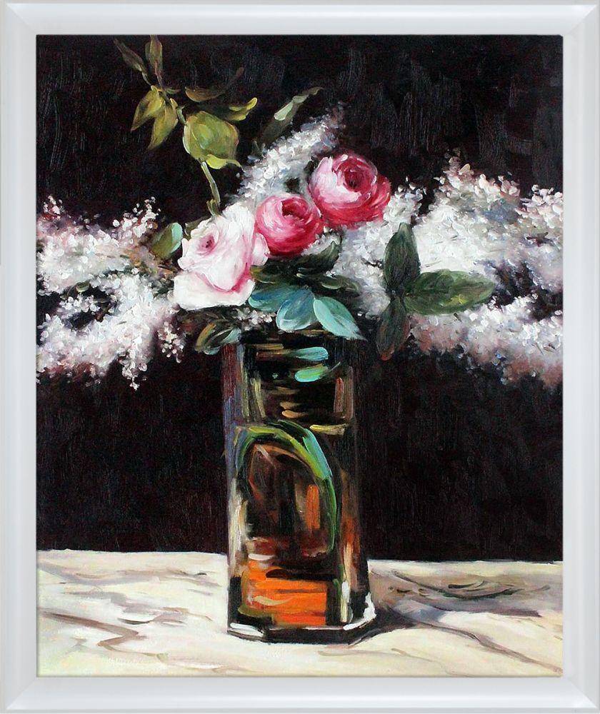 Roses et Lilas Pre-Framed