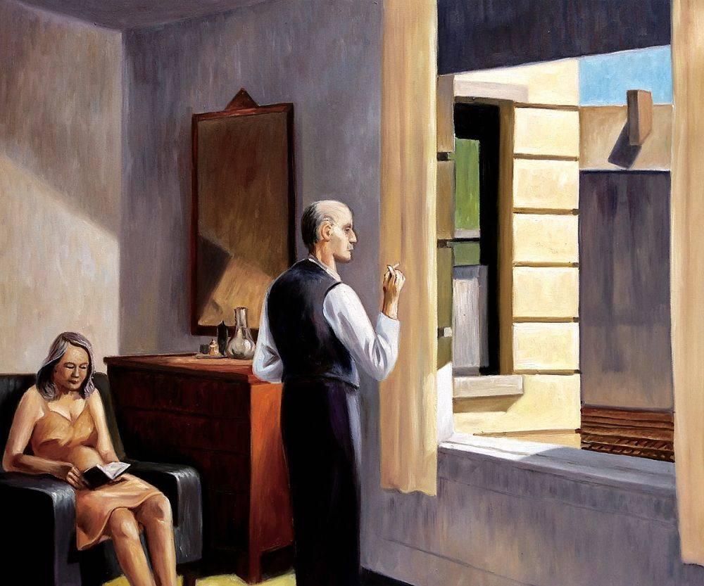 Wall Art Edward Hopper Hotel By The Railroad Oil Painting Reproduction