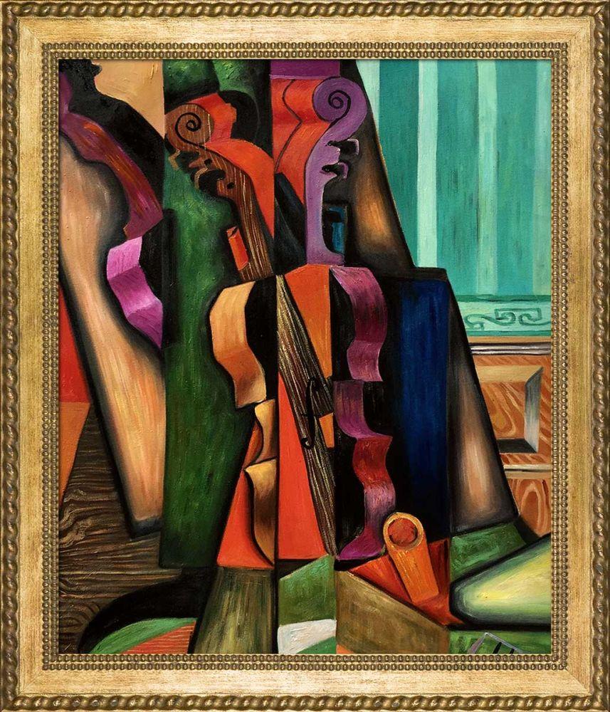 Violon et guitare Preframed