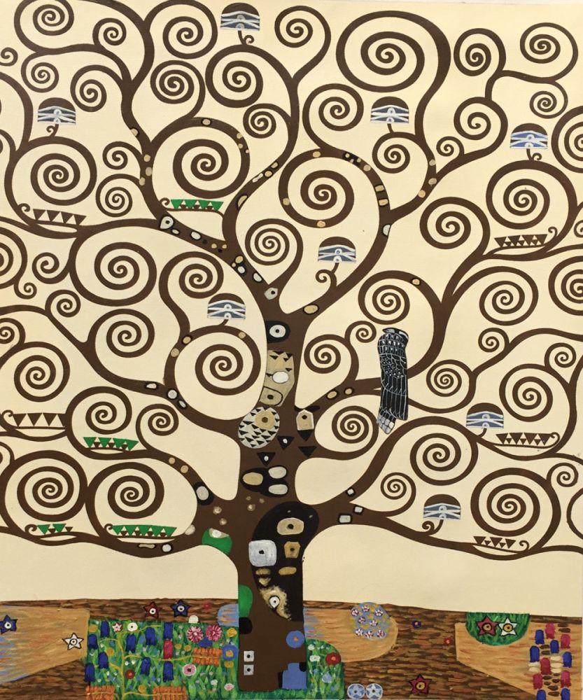 gustav klimt tree of life wallpaper