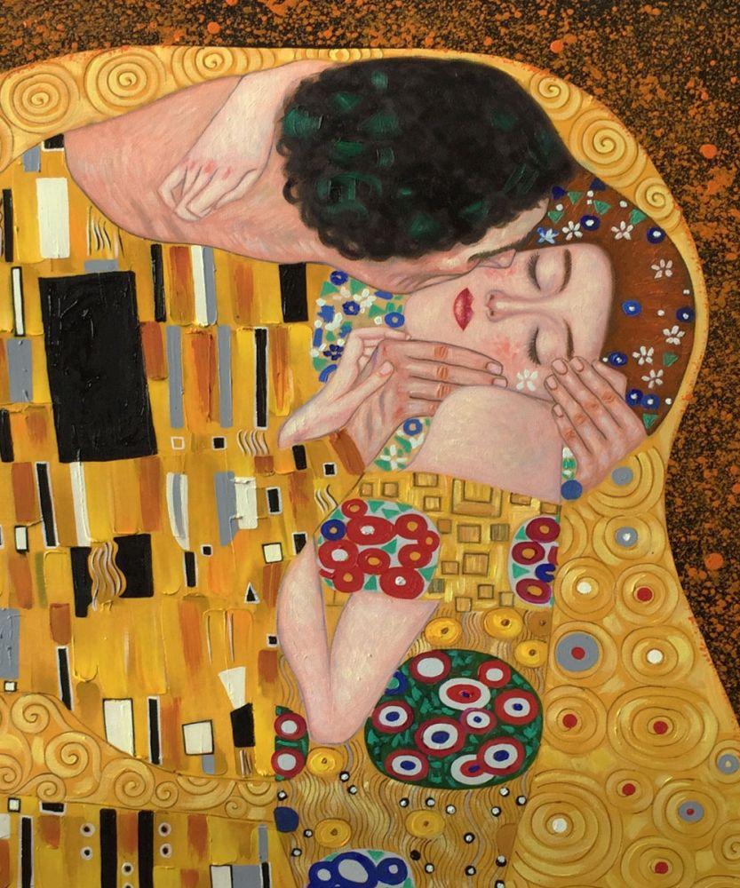 kiss painting klimt