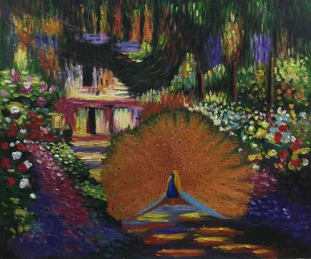 Peacock in the Artist's Garden