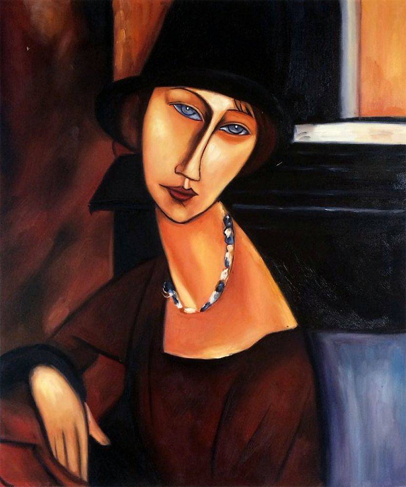 Jeanne Hebuterne with Hat and Necklace