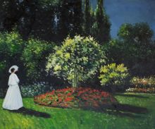 Monet - Jeanne-Marguerite Lecadre (Lady in a Garden)