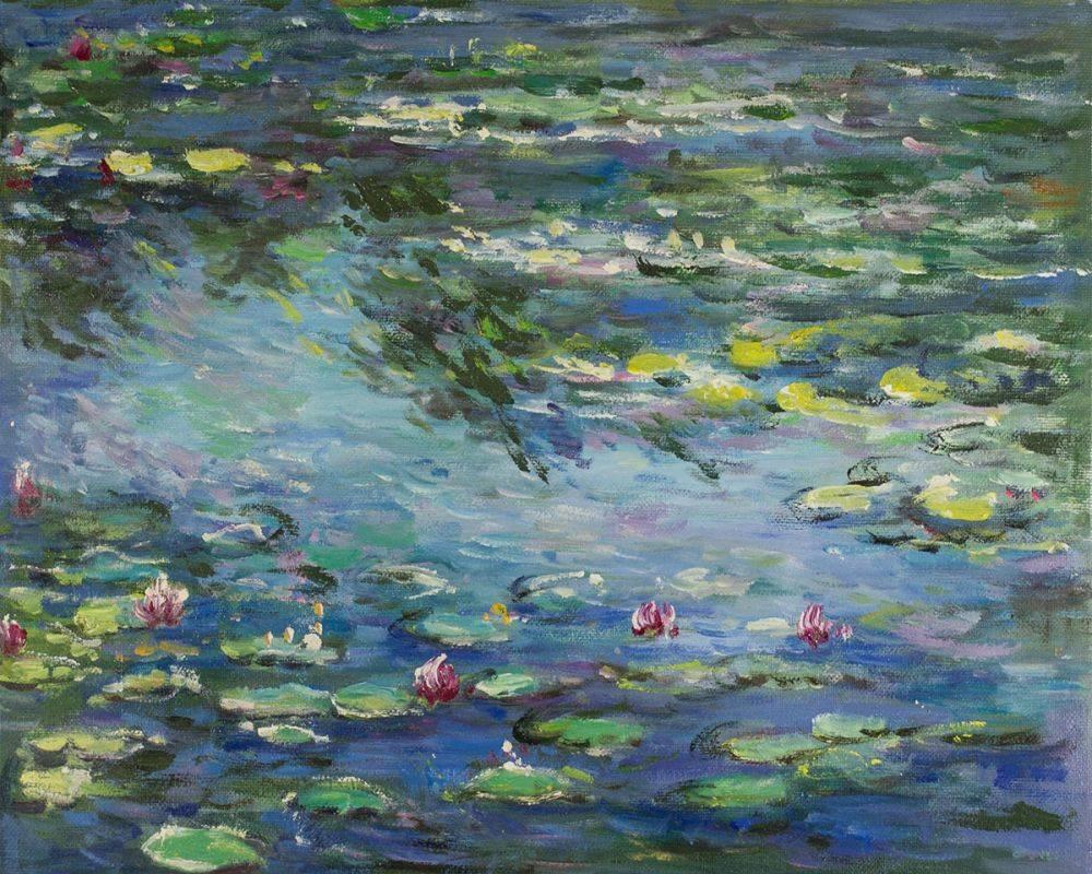 Claude Monet, Water Lilies (Affordable Line) - Hand Painted Oil ...