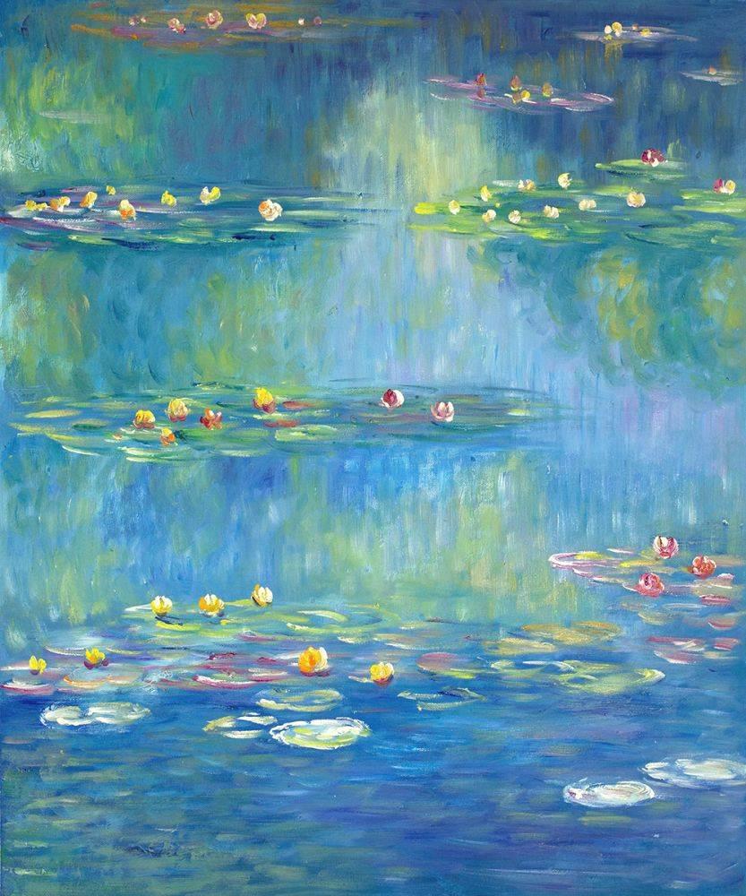 Claude Monet Water Lilies Impressionist Painting Tote Shopping Bag