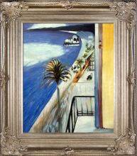 overstockArt Hand Painted Oil on Canvas Greek Torso with Flowers by Henri Matisse Framed MT3282-FR-51322520X24