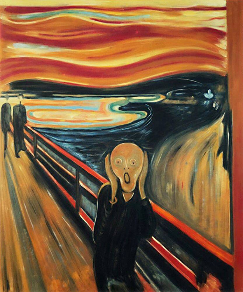 scream painting oil