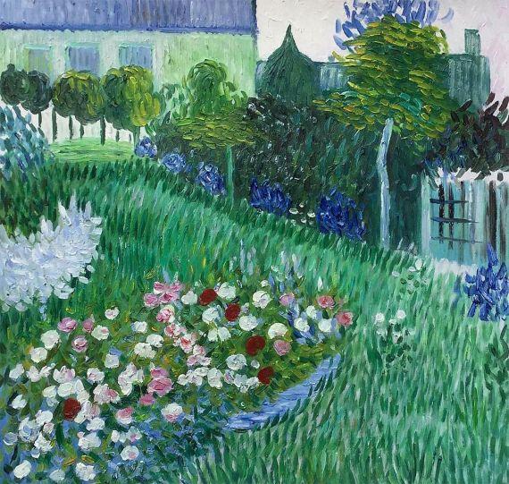 Van Gogh, The Garden of Daubigny Reproduction Oil Paintings