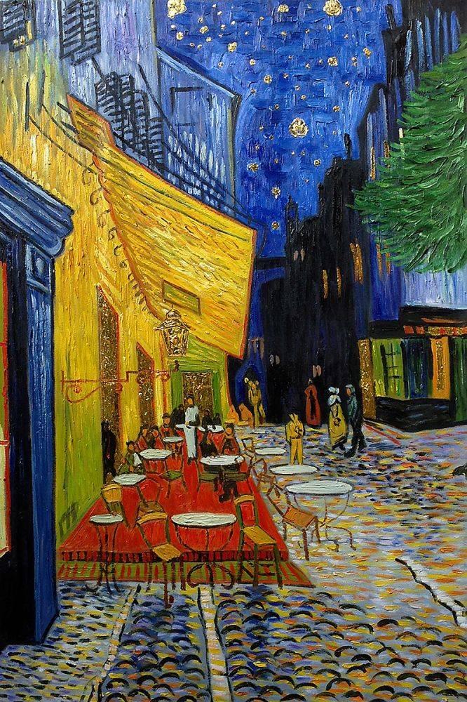 starry night cafe van gogh