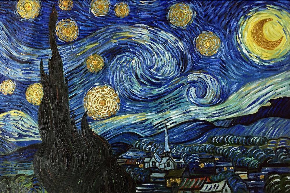 Starry Night (Luxury Line) Reproduction Reproduction Oil Paintings