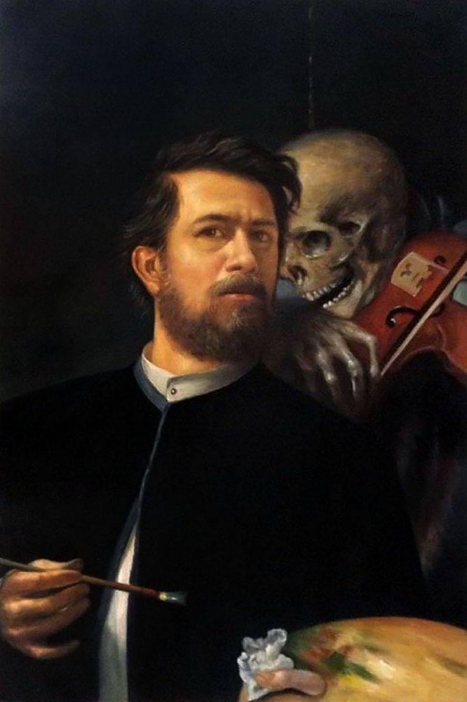 Self-Portrait with Death as a Fiddler