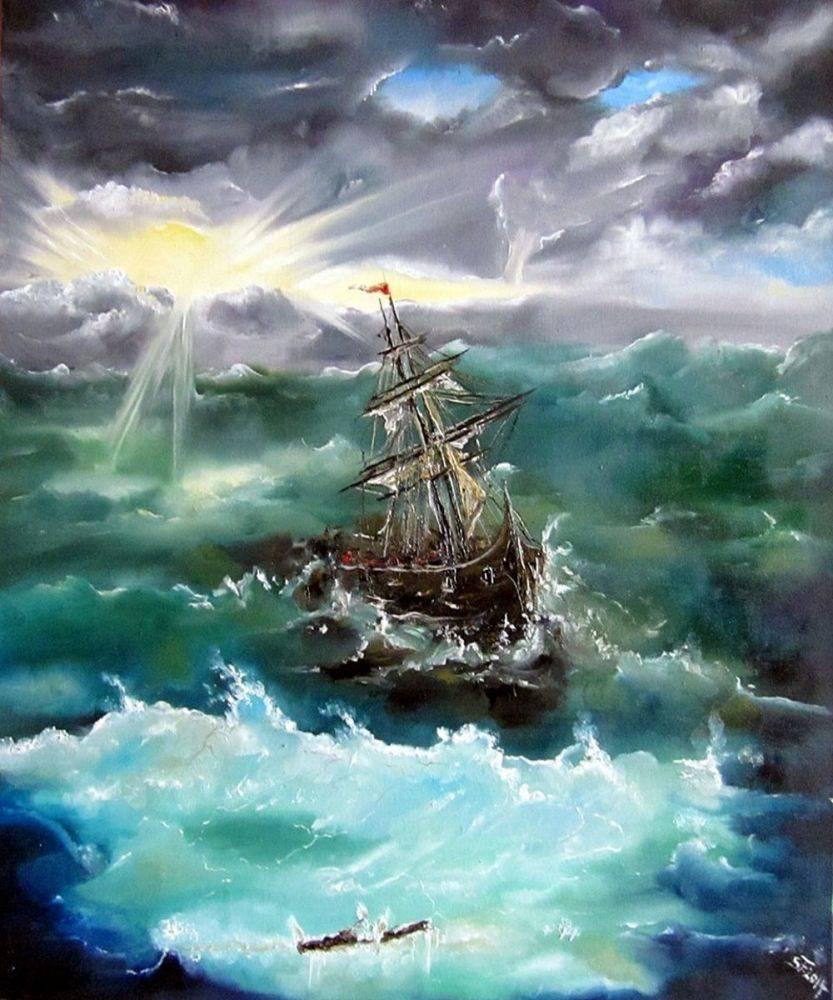 beautiful ship paintings