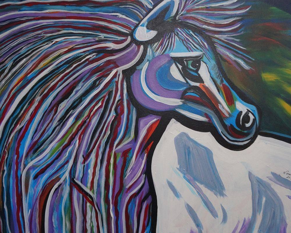 Mr. Midnight Blue Horse